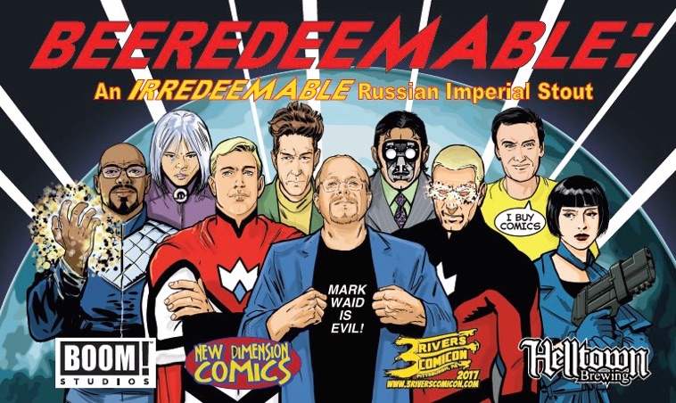 There's the Mark Waid humor