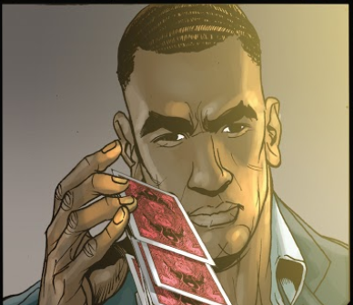 This meanwhile tells you a character trait of the MC in this series of Cancelled Comics