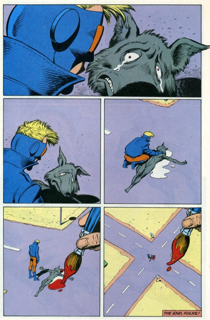 Just a reminder Grant Morrison is a writer not a colorist.