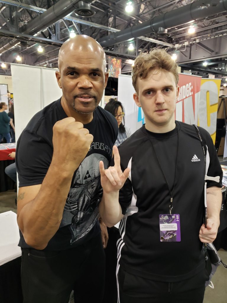 Me with arguably a notable musician/comic writer.