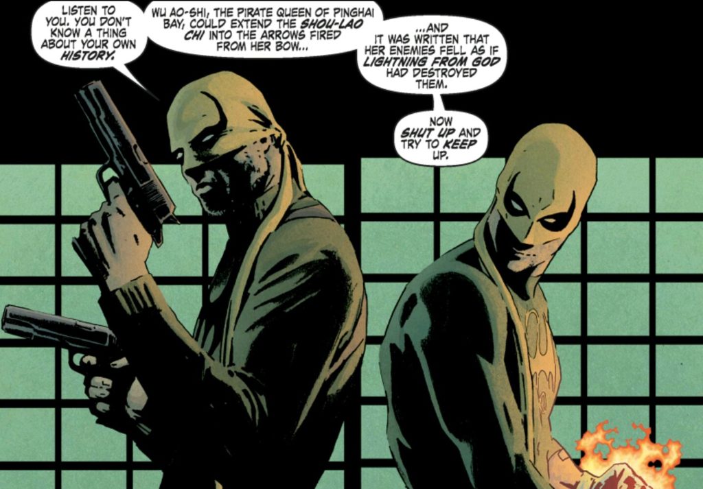 Pulp style mixing with comic book kung fu.