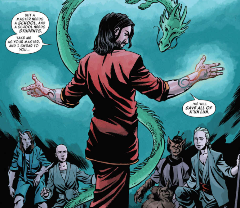 Master of Kung Fu: Battleworld big scene.