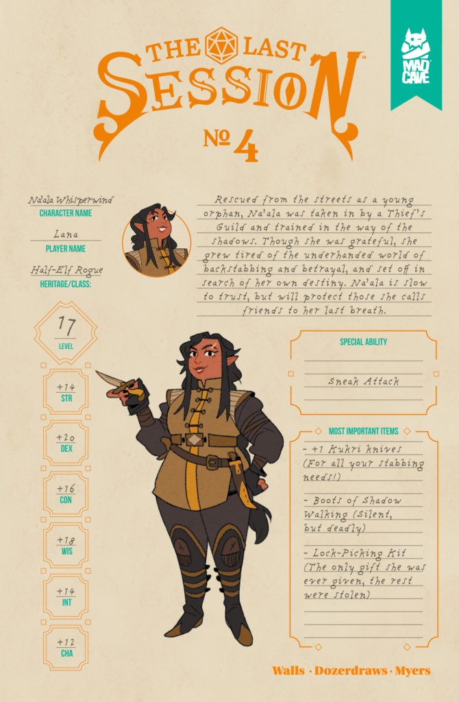 The Last Session characters mean more than their sheets suggest.