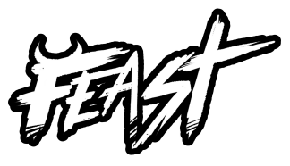 Feast Title Logo in Black and White