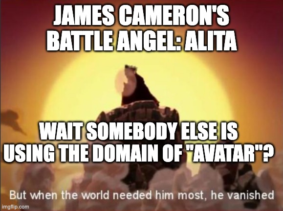 James Cameron's priorities over Alita Battle Angel.