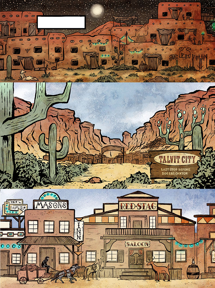 Gridley establishing shots